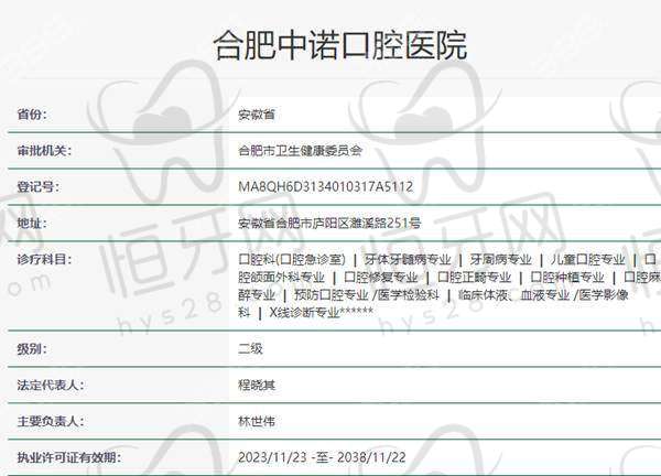 【合肥中诺口腔医院患者口碑评价:】